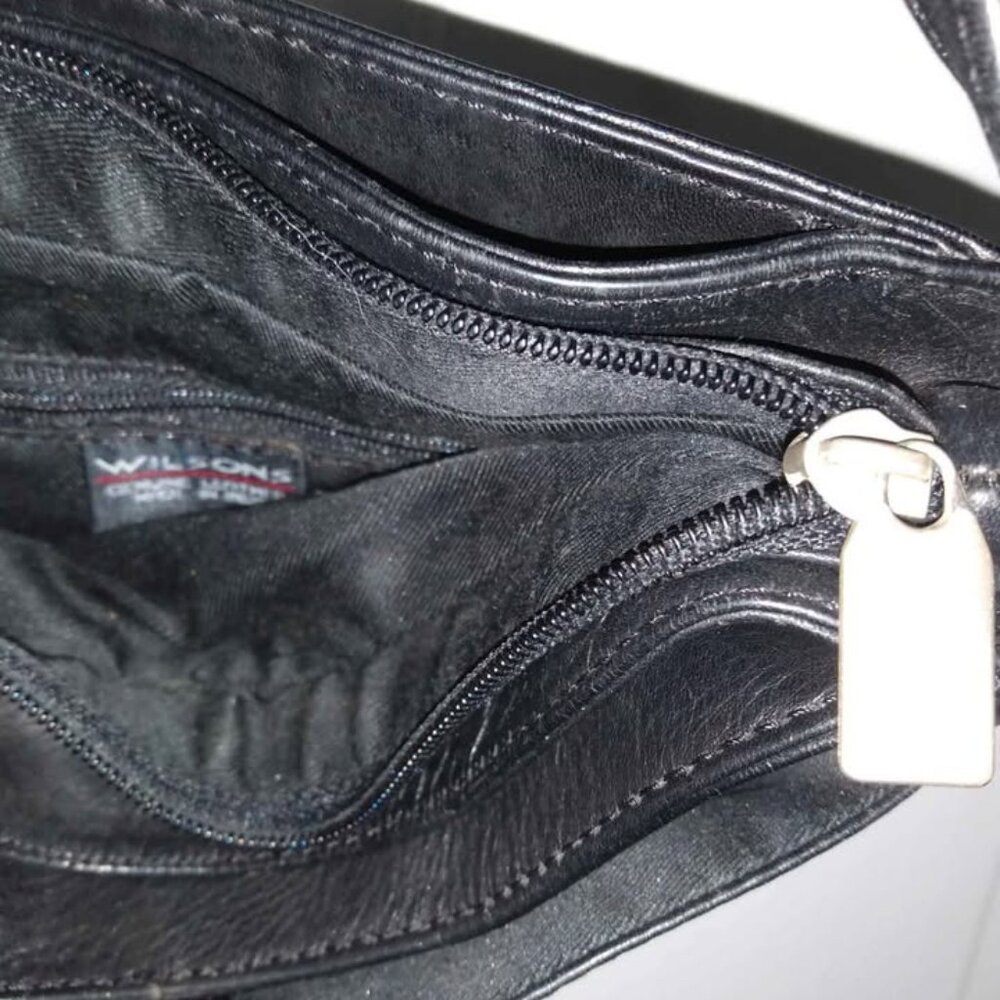 Wilson's Leather Black Crossbody/Shoulder Bag - Picture 3 of 3
